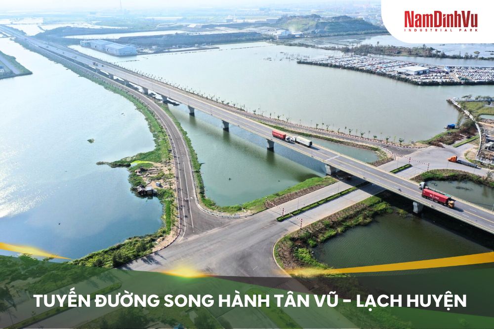 Tuyến đường song hành đường ô tô Tân Vũ - Lạch Huyện chính thức đi vào ...